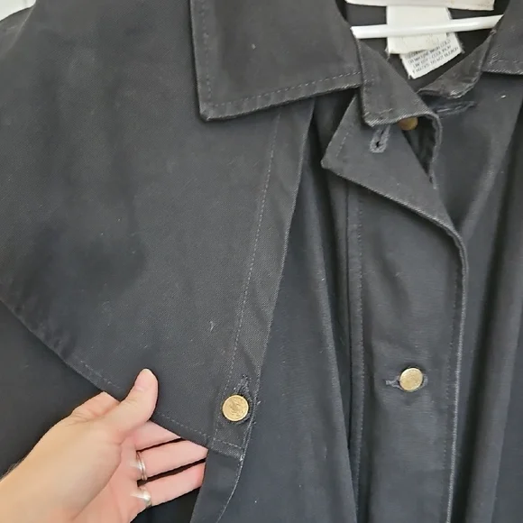 Cotton Vintage Duster/Trench, Banff Style, Yellowstone, Ranchwear, Sz. S - Picture 8 of 11